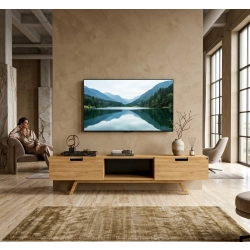 Szafka RTV-36 Drewno Lite Dąb Loft Lakier Rozmiary od 100 cm do 200 cm PREMIUM